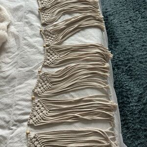 Handmade Beige Macrame Wall Hanging